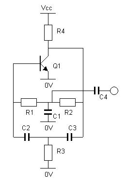 Twin-t oscillator schematic